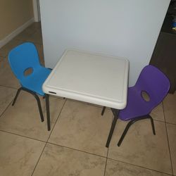 Lifetime Kid's Table And Chairs.