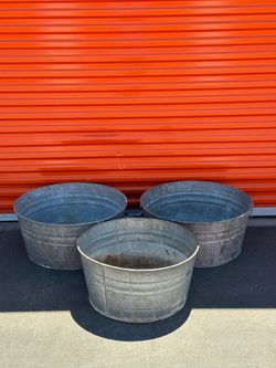 Galvanized Tubs (3)