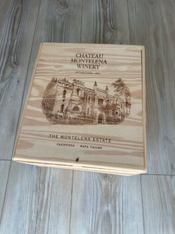 Chateau Montelena Wooden Wine Crate