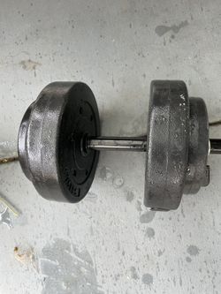 Barbell 40-Pound Vinyl Dumbbell 