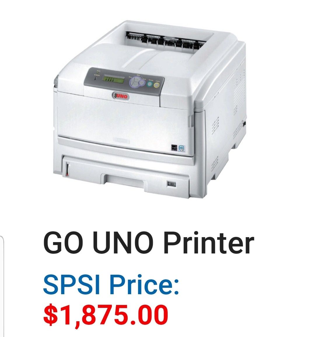 Go Uno Garment printer