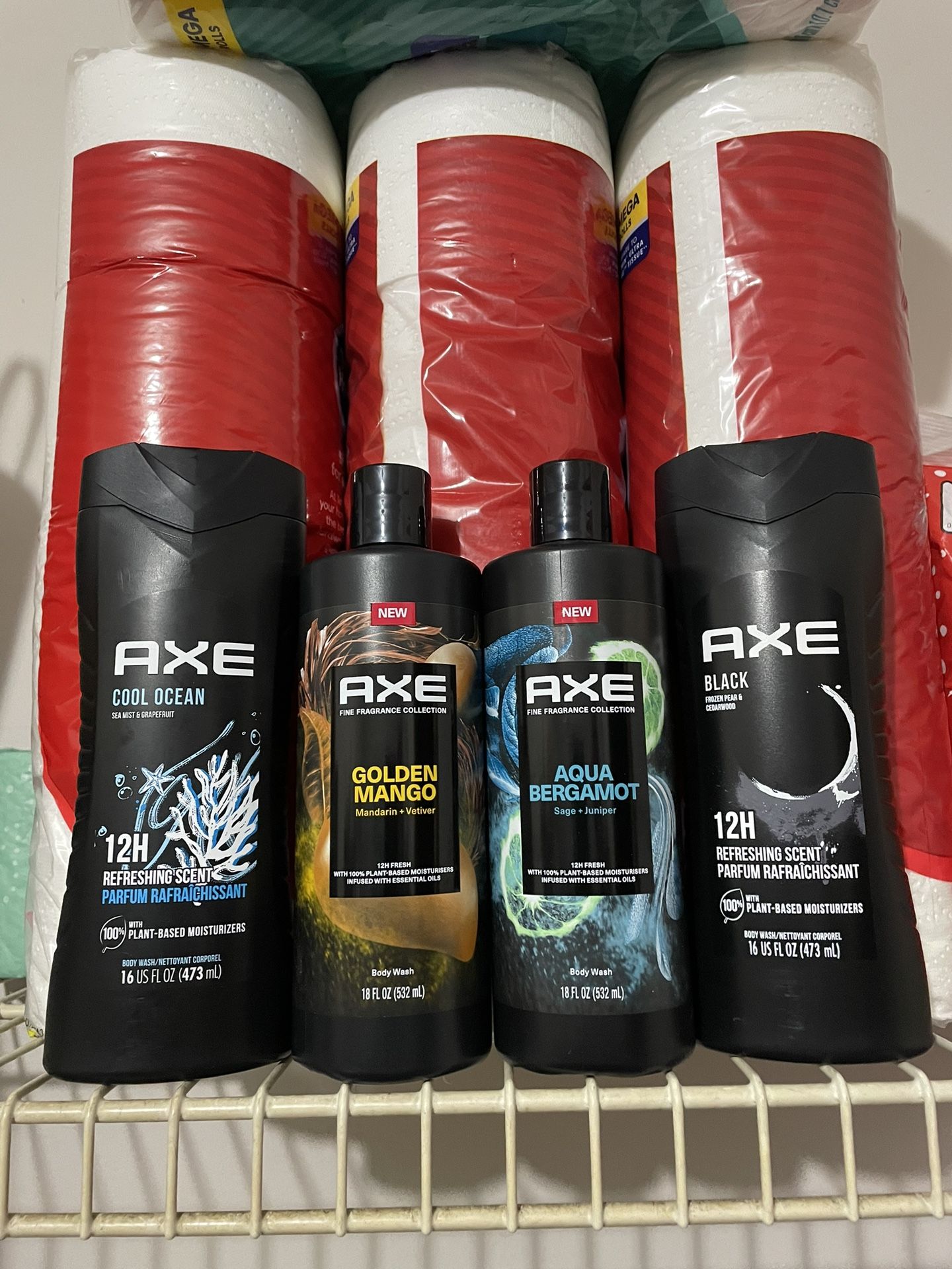 4 NEW Axe Bodywash