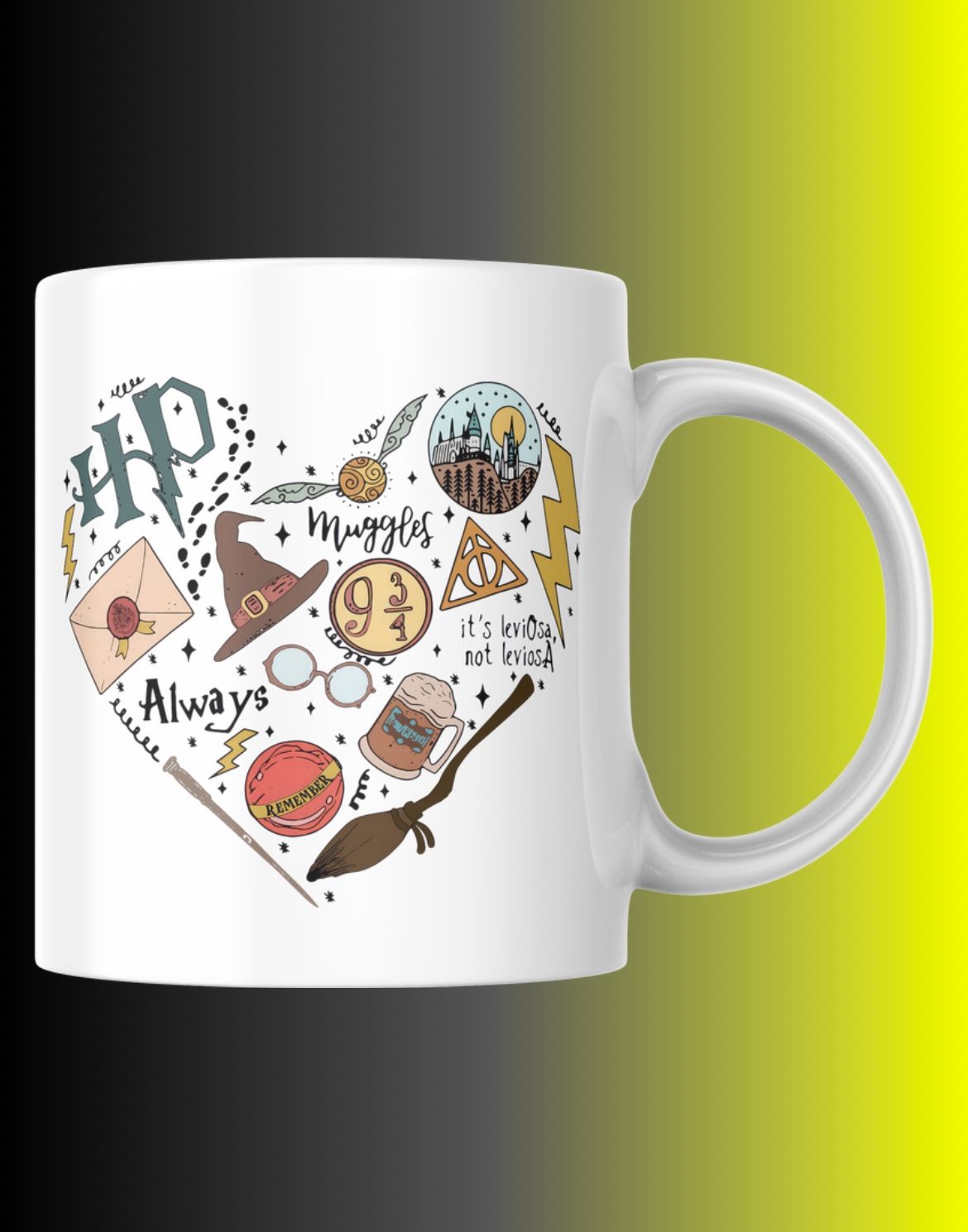 Hogwarts Harry Potter Valentine’s Day 15oz Mug/ Valentine’s Dat Gift