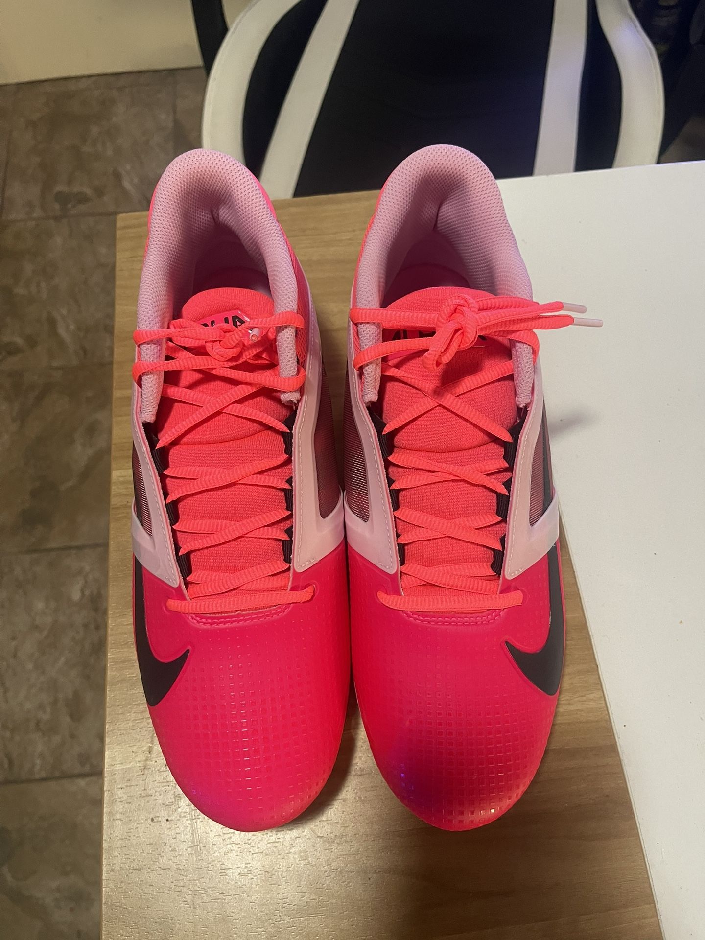 NEW Nike Alpha MENACE 4 Pink Cleats Sz 11