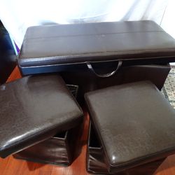 Storage Ottoman 3 Pcs