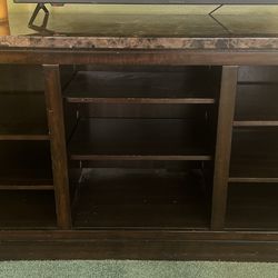 TV stand used in good condition marble top