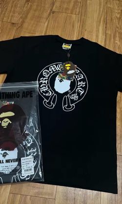 Bape x chrome hearts tee black size M