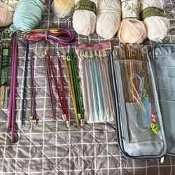 Assorted Yarn & Needles