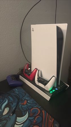 Sony PlayStation 5 Console with Charging Stand (And 3 Controllers)