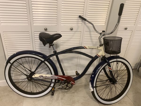 schwinn legacy beach cruiser blue