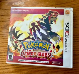 Pokemon Omega Ruby Nintendo 3DS Case & Manual Only NO GAME
