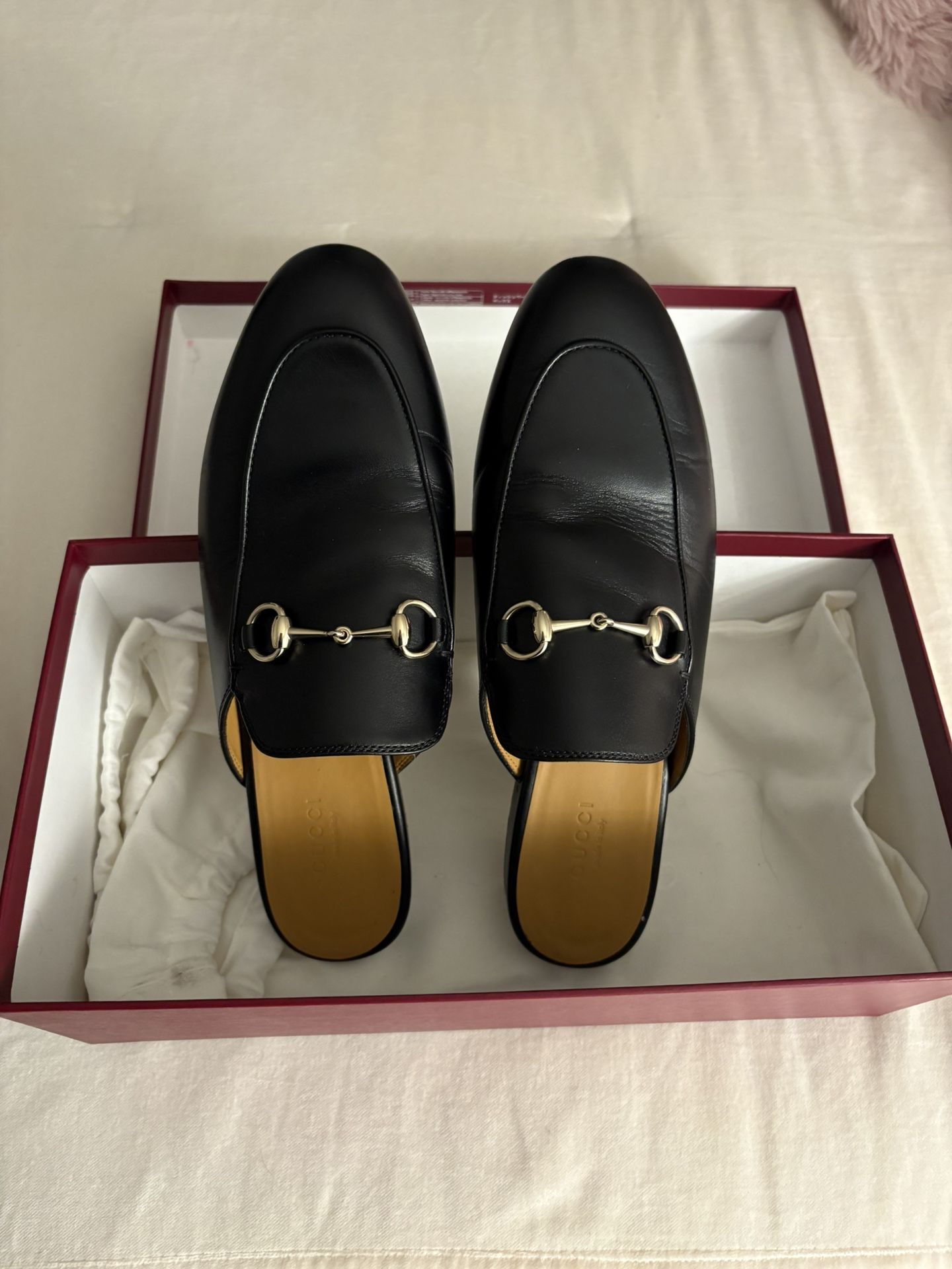 GUCCI Princeton Leather Mules