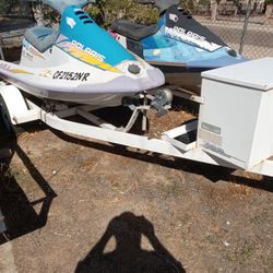 2001 Polaris jetskis and trailer