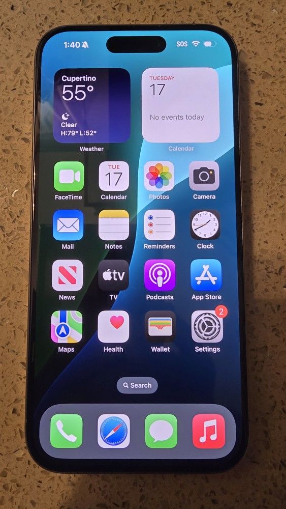 Apple iPhone 15 Pro - AT&T - 256gb - Natural Titanium