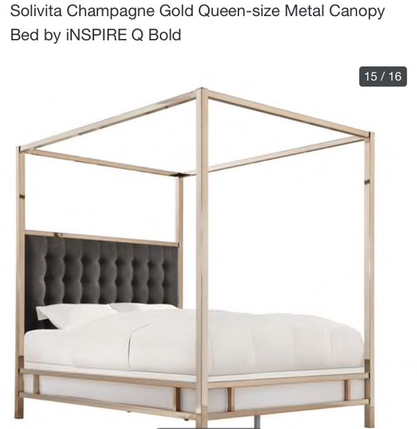 Gold Canopy Bed Queen For In Lansing Il Offerup Gold Canopy Bed Queen