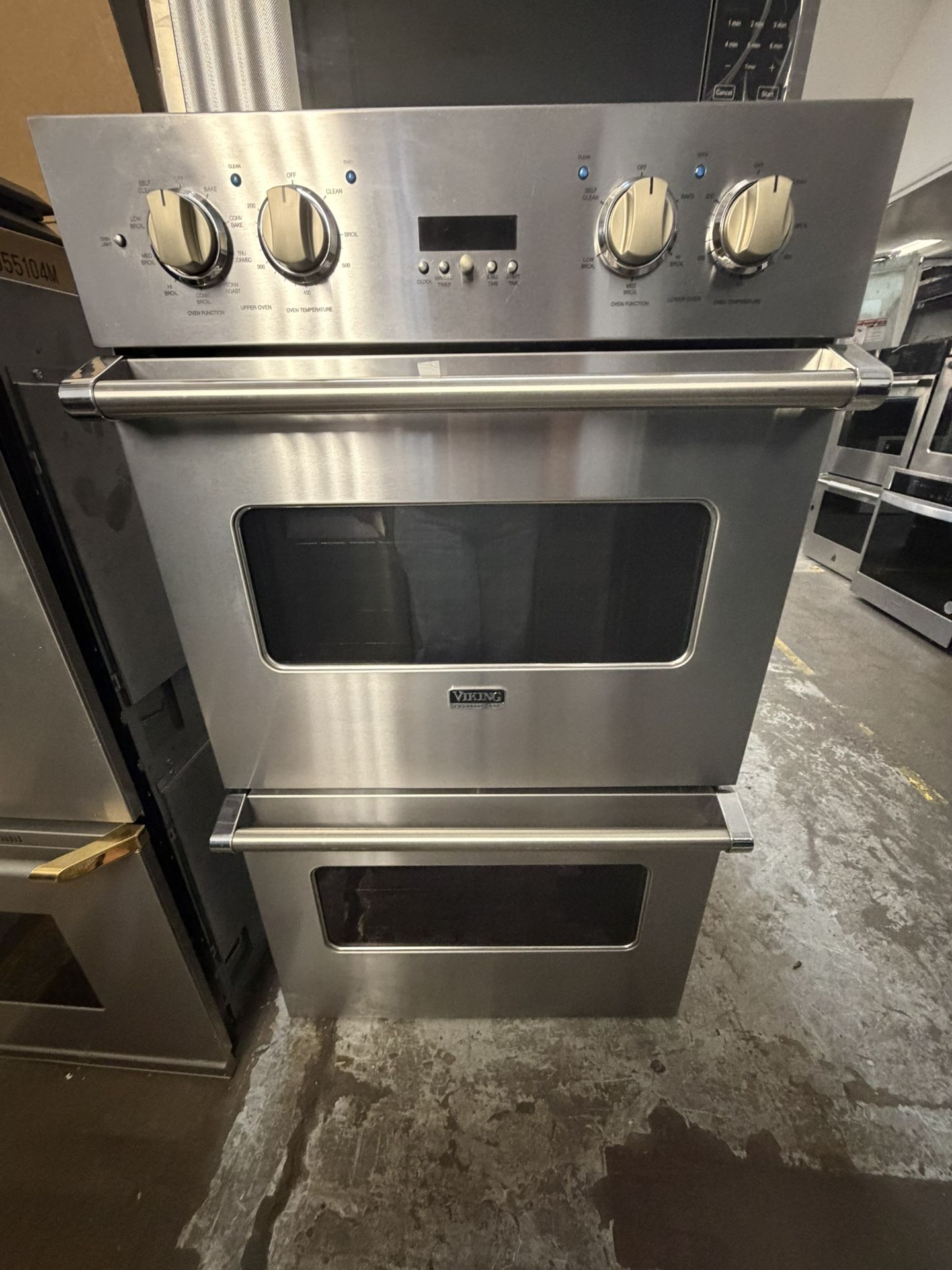 30” Viking Double Oven Stainless Steel 