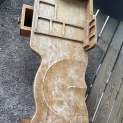 Vintage Wooden Phone Table 