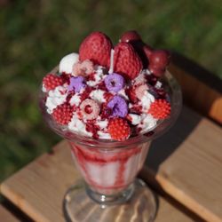 Handmade Strawberry Sundae Candle 