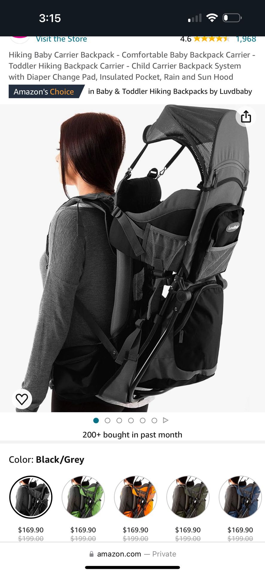 Luvdbaby Baby Hiking Carrier