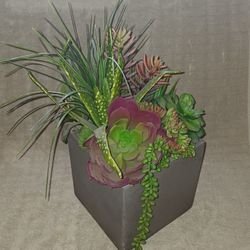 Custom Faux Succulent Arrangement