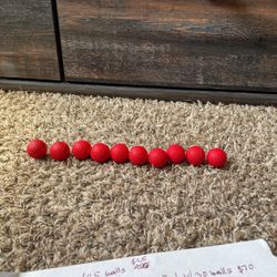 10 Nerf Rival Nerf Balls Red
