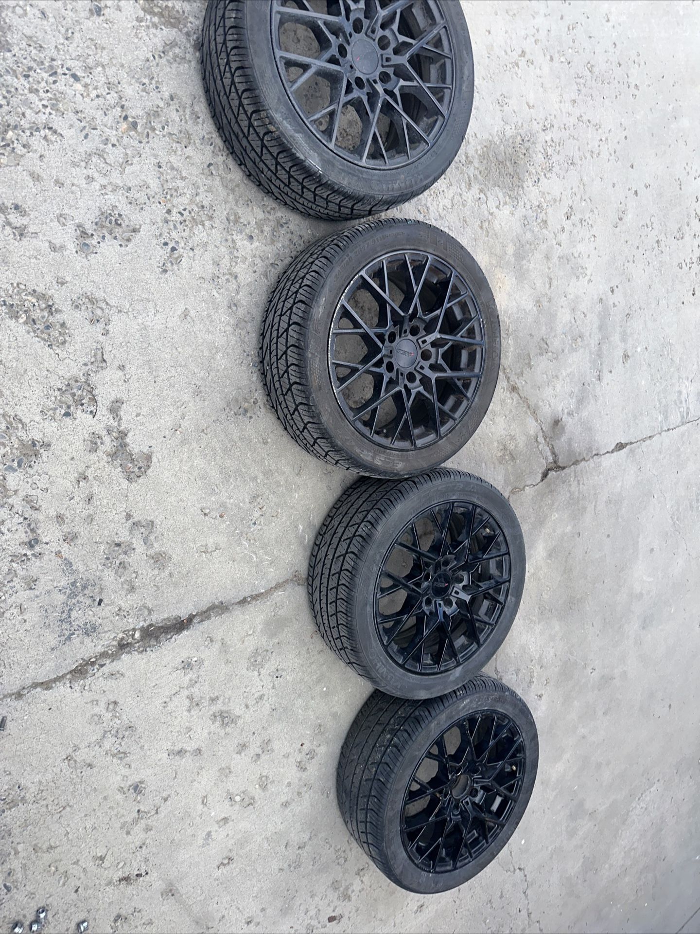 17x9 Tsw Wheels 5x120 With Tires