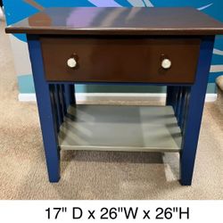 Nightstand Hand Painted And Refurbished 