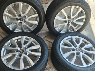 17" NISSAN WHEELS NEW TIRES!!!!! FITS ALTIMA MAXIMA JUKE