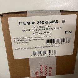 Pokémon 151 Pokemon Center ETB Sealed Case