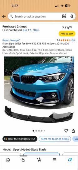 Front Lip for bmw 435i
