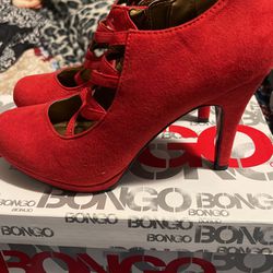 Bongo Heels Red W7