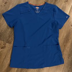 Women’s Dickies Essentials Scrub Top In Royal Blue