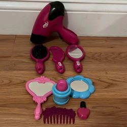 Toy Blow Dryer Works Dose Not Have Cover For The Batteries 