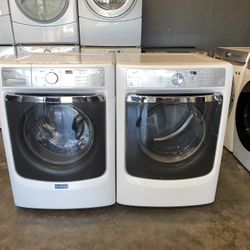 MAYTAG XL CAPACITY WASHER DRYER ELECTRIC SET 