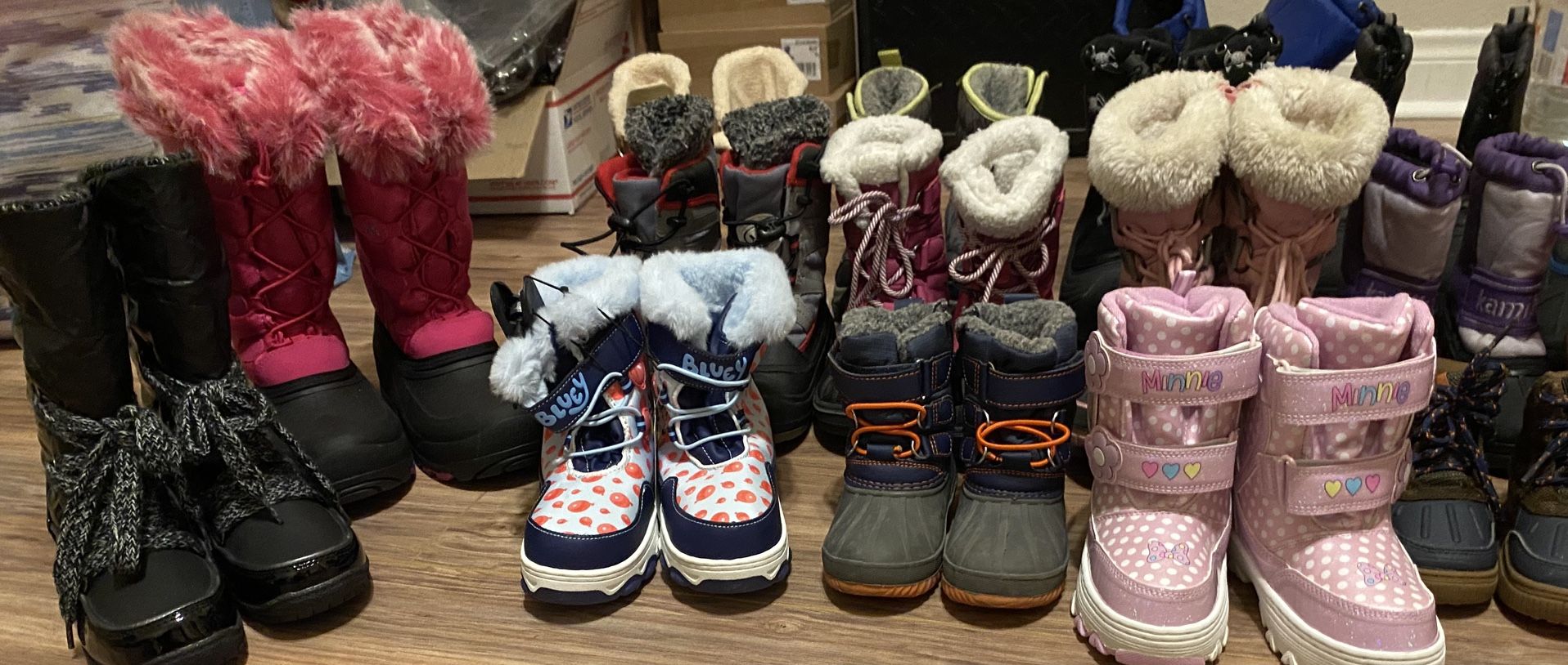 Boots Snow Rain Kids - Adults $10 to $30