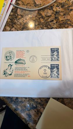 Babe Ruth 1983 First Day Cover Dual Stamp