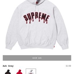 Supreme ghostface hooded sweatshirt 