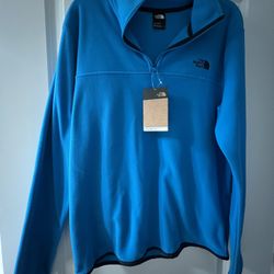 The North Face Men’s Blue Quarter-Zip Fleece – Brand New with Tags