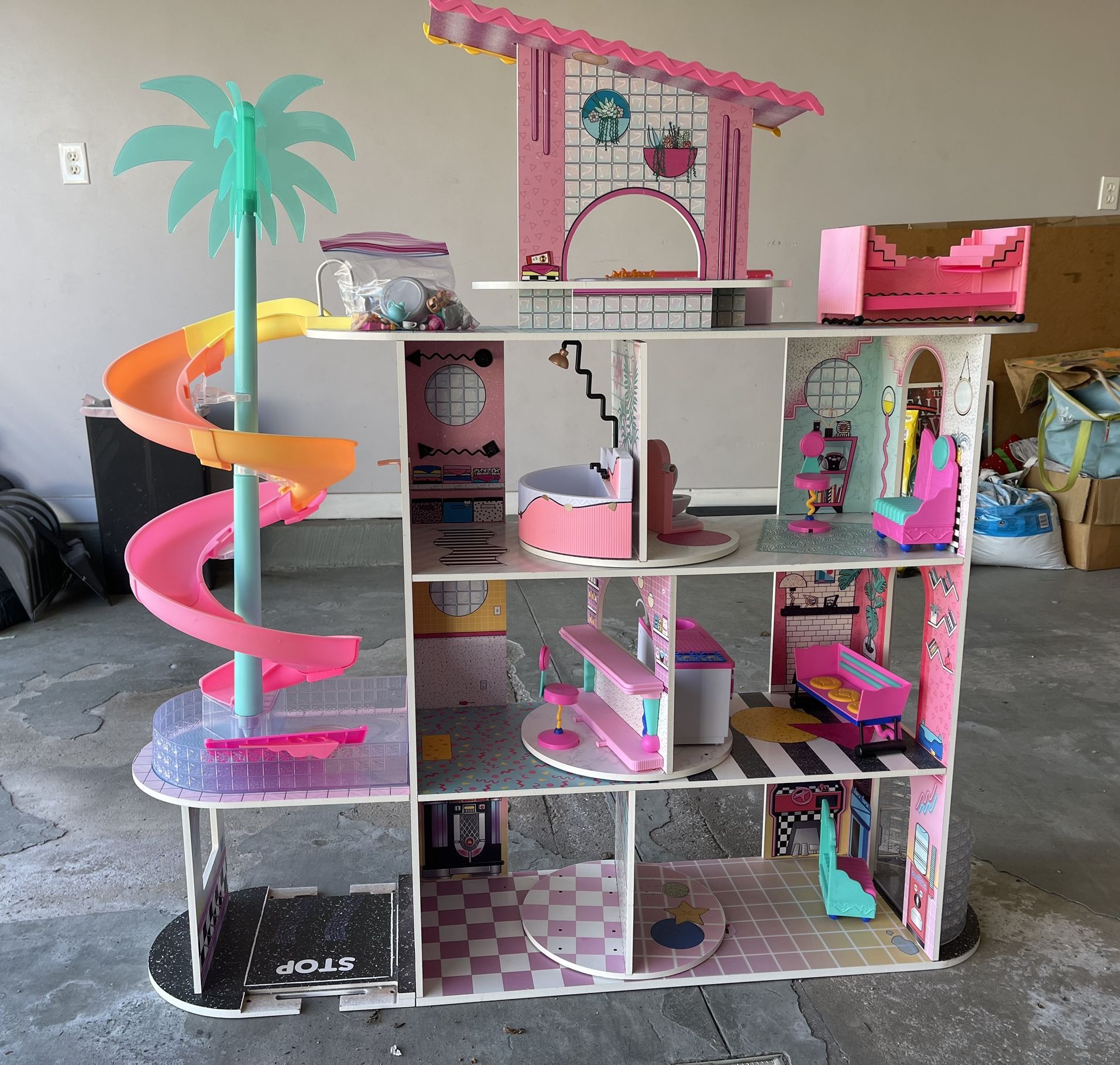 LOL Surprise OMG House of Surprises Real Wood Dollhouse