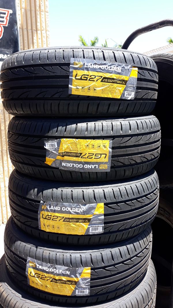 Brand new set of 4 Land Golden tires 215/55/17 made in Thailand for