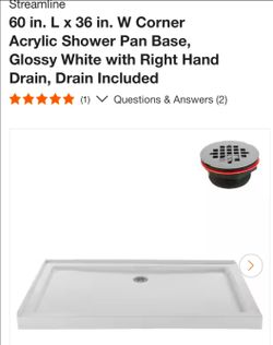 NEW IN BOX SHOWER BASE 🚿