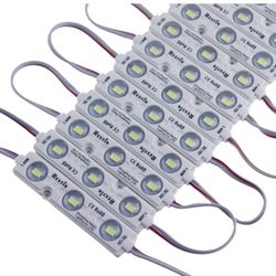 Rextin Super Bright 200pcs 3 LED Module White 5 SMD 40-45LM Per led Waterproof Decorative Light for Letter Sign Advertising Signs with Tape Ad