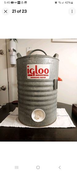 Igloo Industrial Vintage Galvanized Water Cooler-5 Gallon