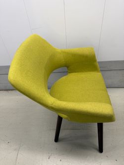 Mid-Century Modern Accent Chair - Retro Lime Green / Chartreuse