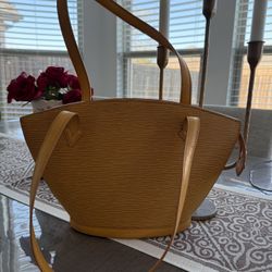  Louis Vuitton Saint Jacques M52269 Shopping EPI Yellow Shoulder Bag 11585