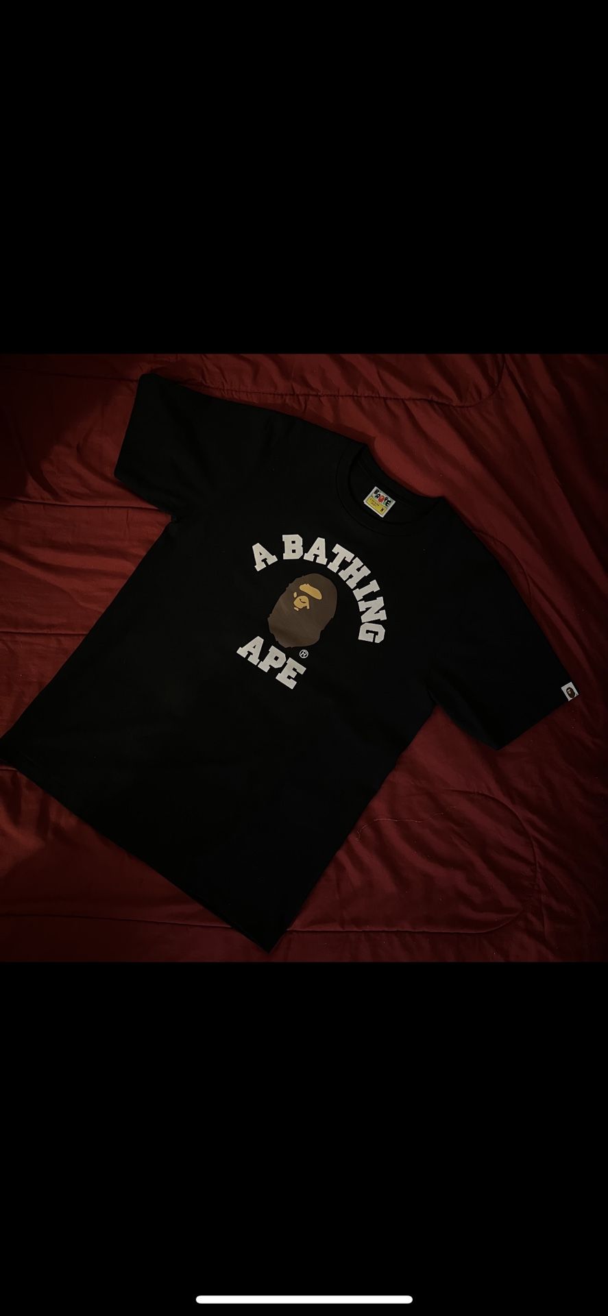 Bape College Tee Black Size M