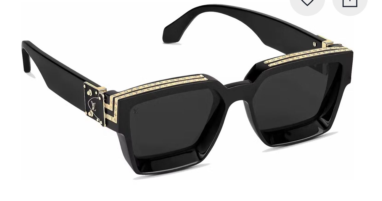 LV Millionaire Sunglasses Black & Gold