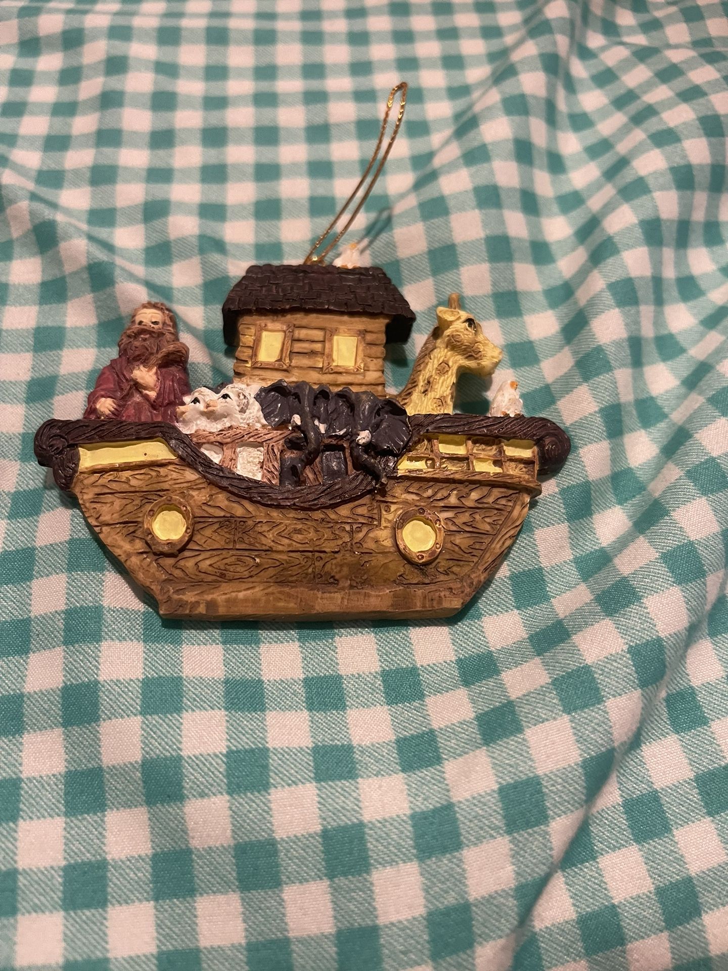 NWOT Noah’s Ark Double Sided Hanging Christmas Tree Ornament