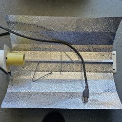 Grow Light Hood And Cord, Includes Hangar Brackets