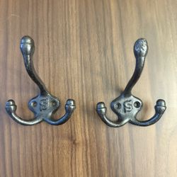 Iron Wall Mount Hooks - 2